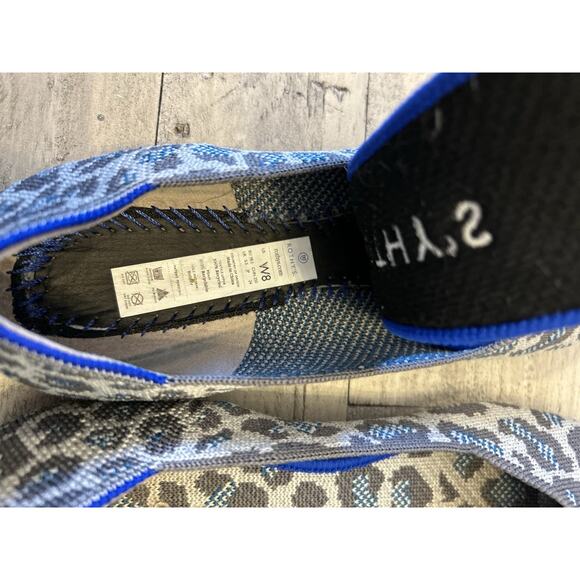 Rothy’s Classic Spotted Round Toe Leopard Animal Print Slip On Ballet Flats 8 - Picture 6 of 7